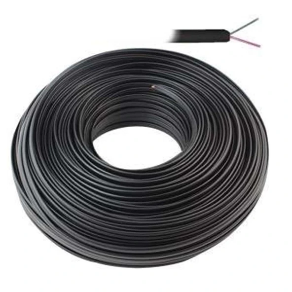 Lan LN-TEL33 Siyah 2 Li Flat Köken 100 Metre Telefon Kablosu