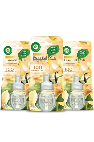 Air Wick Elektrikli Oda Kokusu Yedek Şişe Vanilya Büyüsü - Esansiyel Yağlar Içerir x 3 - 2