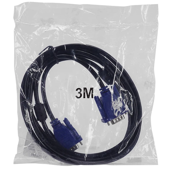 Hytech HY-VGA113 Erkek/Erkek 3 Metre Vga Görüntü Data Kablosu - 3
