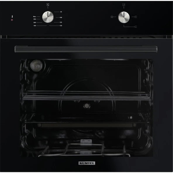 Kumtel Home Siyah Cam Ankastre Set (DA6-830 Davlumbaz + KO-40 TAHDF Ocak+ B66-S2 Fırın) - Resim 2