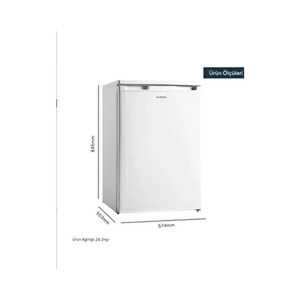 Kumtel 3 Çekmeceli Dikey Dondurucu 88L HFR-100 ürün görseli