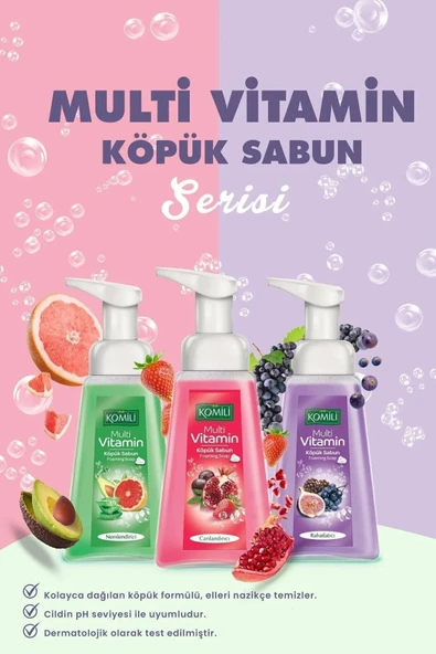 Komili Köpük Sabun Nemlendirici 250 Ml + 250 Ml Yedekli Rahatlatıcı - 2