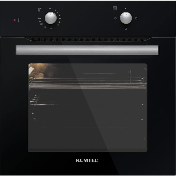 Kumtel 2'li Ankastre Set (KO-B66-S2 Siyah Ankastre Fırın + KO-410 BF Siyah Ankastre Ocak) - Resim 3