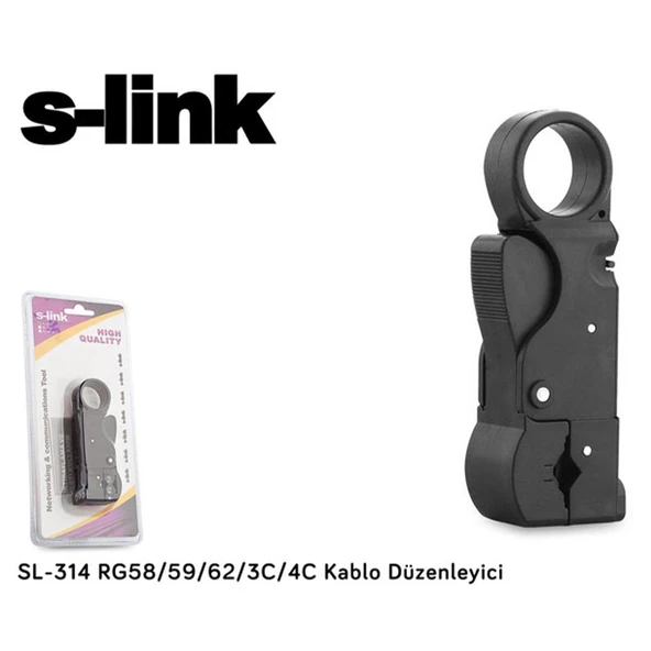 S-Link SL-314 3 Bıçaklı Koaksiyel Kablo Açıcısı Kablo Soyucu Kablo Soyacağı - 4