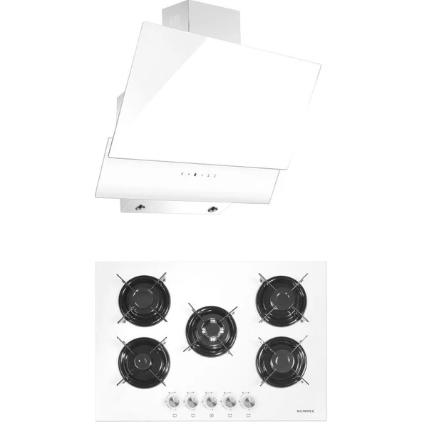 Kumtel 2'Li Camlı 5 Göz Ocaklı Ankastre Set ürün görseli