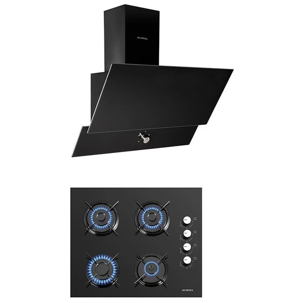 Kumtel 2'li Ankastre Set (KO-40TAHDF Ocak+ DA6-830 )Davlumbaz) ürün görseli