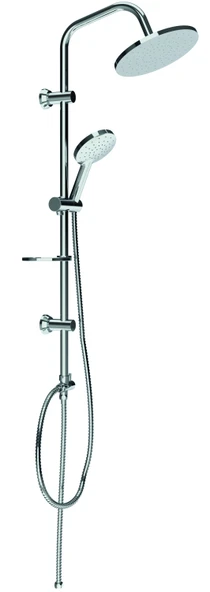 Creavit SH640 Tepe Duş Sistemi Kendinden Temizleyicili (Oval) ve SO2500 Solo Banyo Bataryası Krom - Resim 3