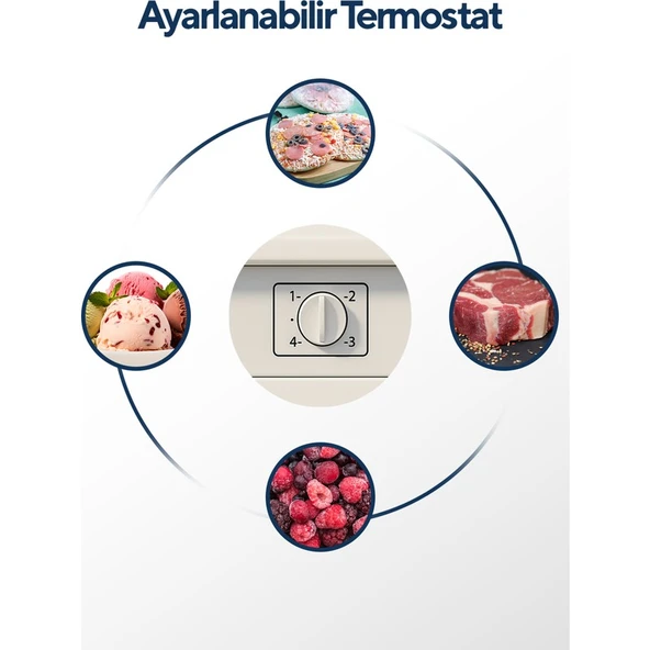 Kumtel 3 Çekmeceli Dikey Derin Dondurucu 88L HFR-100 - Resim 5