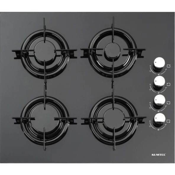 Kumtel  Siyah Ankastre Set (DA6-835 - Davlumbaz - Ko-40 Tahdf Ocak - A6 Sf2 mt Fırın) - Resim 3