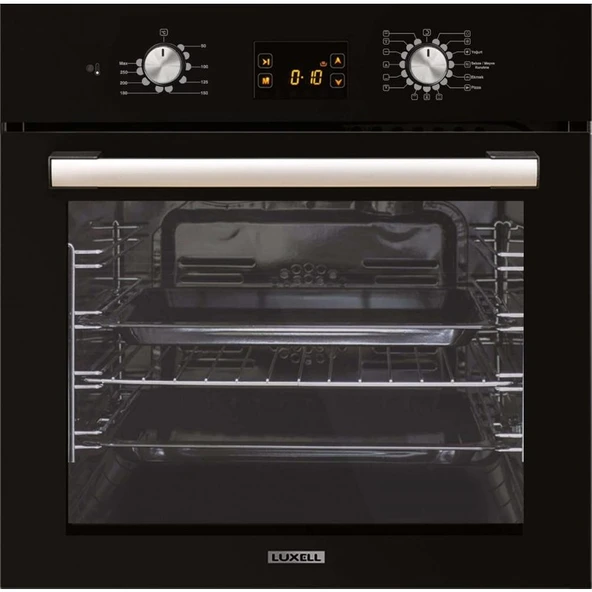 Luxell Opall Siyah Ankastre Set ( DA-835 Cam Davlumbaz - 40 Tahdf Ankastre Cam Ocak - B66-SGF3 Opall Siyah Ankastre Fırın ) - Resim 2