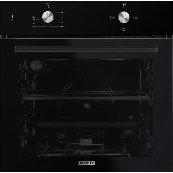 Kumtel Ankastre Set KO-40TAHDF Gaz Emniyetli Cam Ocak ve 3 Programlı A+ Sınıfı Siyah Ankastre Fırın - Resim 7