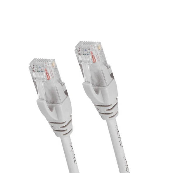 Powermaster PM-27148 Gri 3 Metre Cat 5 Ethernet Network Kablosu Jack Soketleri Takılı Hazır Kablo - 3