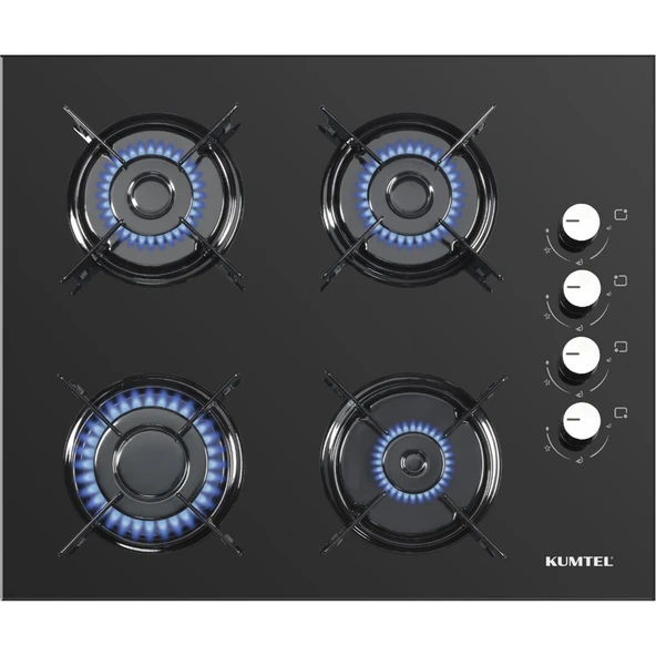 Kumtel Ankastre Set KO-40TAHDF Gaz Emniyetli Cam Ocak ve 3 Programlı A+ Sınıfı Siyah Ankastre Fırın - Resim 6