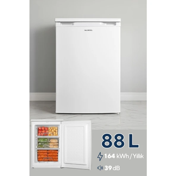 Kumtel 3 Çekmeceli Dikey Derin Dondurucu 88L HFR-100 - Resim 4