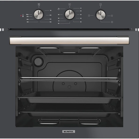 Kumtel Antrasit (Gri) Cam Ankastre Fırın B66-S2 MT ürün görseli