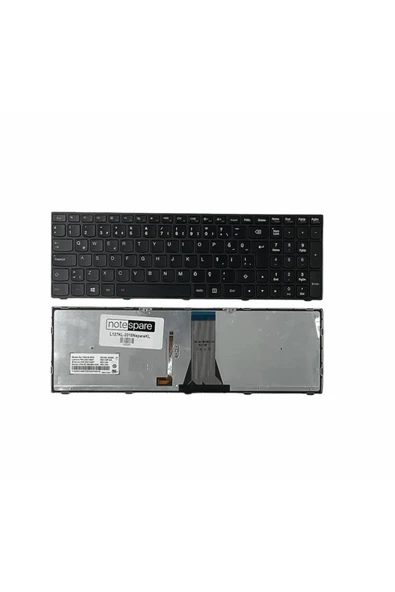 Lenovo Uyumlu Z5070 59-430188, Z5070 59-432061 Klavye TR  Işıklı Siyah ürün görseli 1
