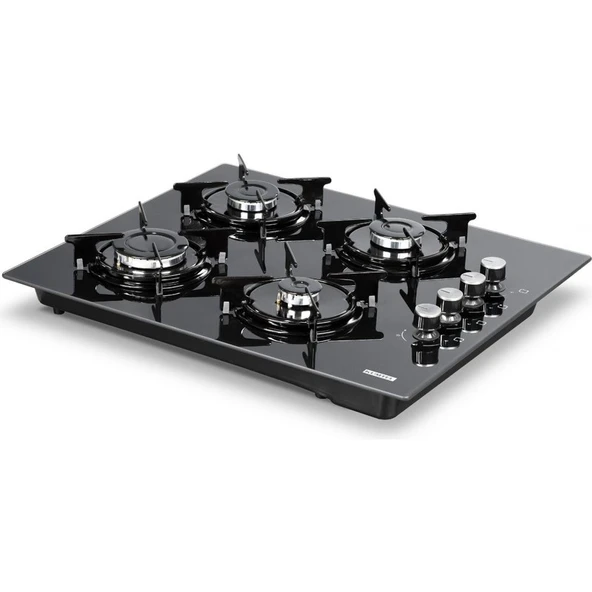 Kumtel Ko 40 Tshdf Siyah Setüstü Ankastre Cam Ocak Oval - Resim 6