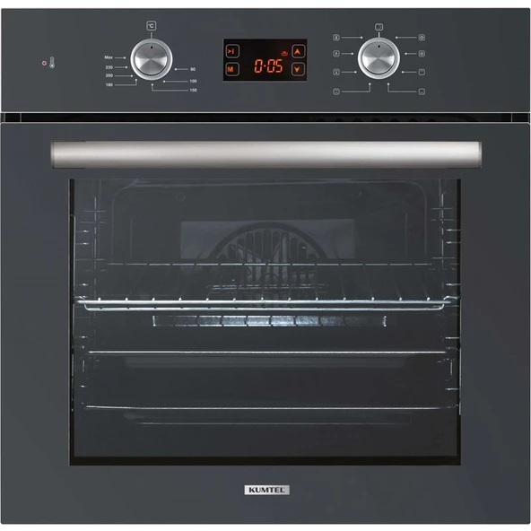 Kumtel Digital Antrasit (Gri) Ankastre Fırın 8 Prog. B66 - Sf2 (Ddt) ürün görseli