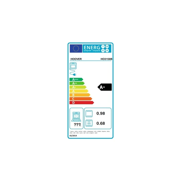 Hoover HO3158B Siyah Ankastre Fırın - Resim 2
