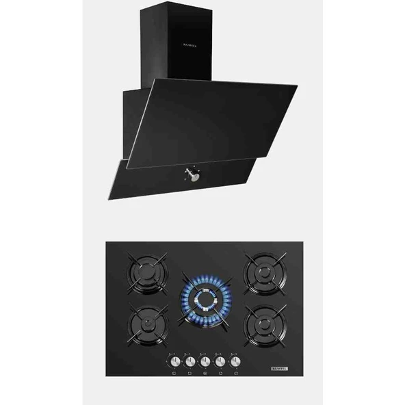 Kumtel Ankastre 2 Li Set Woklu ( 830 Cam Davlumbaz+ Ko 50 Woklu Cam Ocak ürün görseli