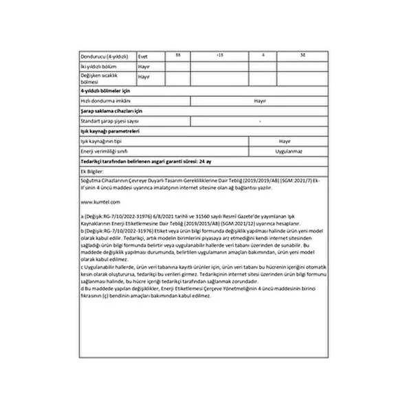 Kumtel 3 Çekmeceli Dikey Dondurucu 88L HFR-100 - Resim 5