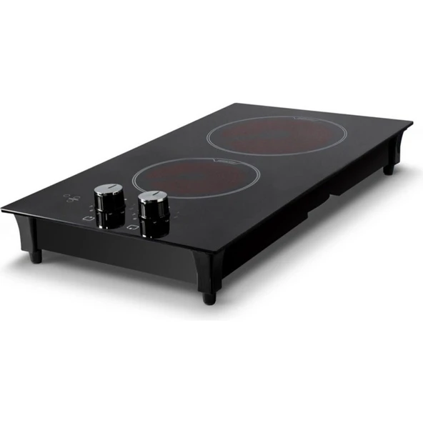 Kumtel V3-02 Ikili Vitroseramik Setüstü Elektrikli Domino Ocak ürün görseli