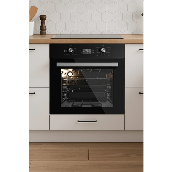 Kumtel Digital Siyah Ankastre Fırın 8 Prog. B66 - Sf2 (Ddt) - Resim 3