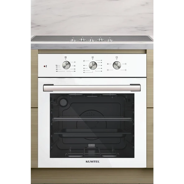 Kumtel Turbo Fanlı Beyaz Ankastre Fırın B66 - Sf2 (Mt) - Resim 2