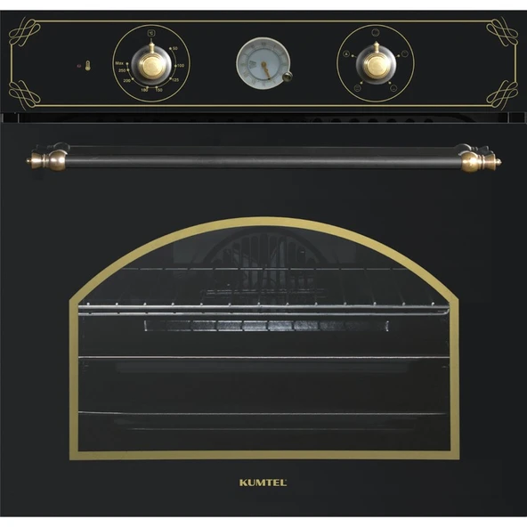 Kumtel Rustik Seri Siyah Cam Yüzey 4 Gözlü Ankastre Ocak A Enerji Sınıfı Modern Tasarım - Resim 4