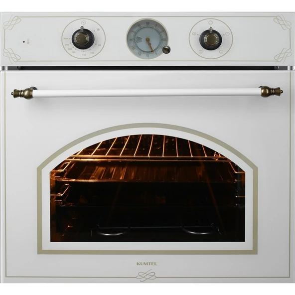 Kumtel Rustik Beyaz Cam Ankastre Fırın ürün görseli