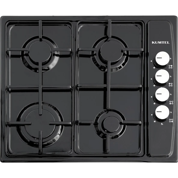 Kumtel KO- 410BF Ankastre Siyah Emaye Ocak Doğalgaz ürün görseli