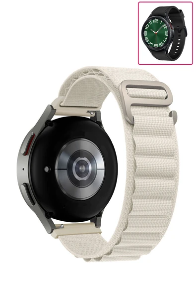 KRETON KRETON Samsung Galaxy Watch 6 Classic 43mm / 47mm Uyumlu Kordon Alpine Loop Döngü Spor Kayış - Resim 2