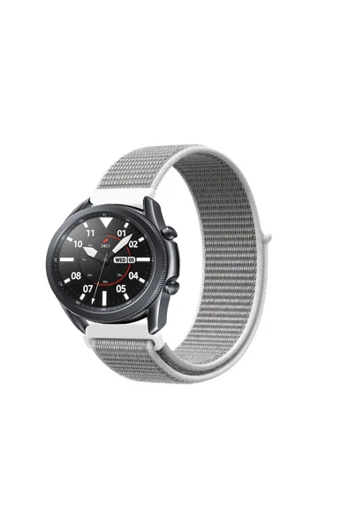 KRETON KRETON Samsung Galaxy Watch 3 45mm Uyumlu Spor Kumaş Desenli Cırt Cırtlı Kordon Kayış - Resim 9