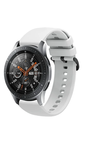 KRETON KRETON Samsung Galaxy Watch 46mm Uyumlu Kordon Yumuşak Dokulu Soft Renk Tokalı Silikon Kayış - Resim 2