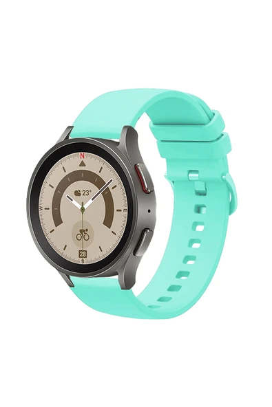 KRETON KRETON Samsung Galaxy Watch 4 40mm/44mm Uyumlu Kordon Yumuşak Dokulu Soft Renk Tokalı Silikon Kayış - Resim 11