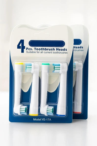Soft Bristles Oral-B Uyumlu Yedek Diş Fırçası Başlıkları 4 Lü - Resim 3