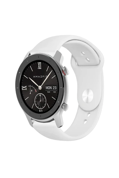 KRETON KRETON Amazfit GTR 42mm Uyumlu KOYU YEŞİL Kordon Yumuşak Dokulu Silikon Kayış - Resim 11