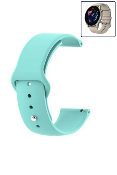 KRETON KRETON Amazfit GTR3-GTR3 PRO Uyumlu BORDO Kordon Yumuşak Dokulu Silikon Kayış - Resim 3