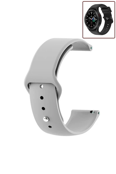 KRETON KRETON Samsung Galaxy Watch 4 Classic 42mm/46mm Uyumlu Kordon Yumuşak Dokulu Silikon Kayış - Resim 6