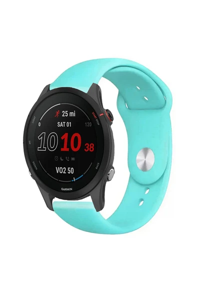 KRETON KRETON Garmin Forerunner 255 Ile Uyumlu Yumuşak Dokulu Silikon Kordon Kayış - Resim 11