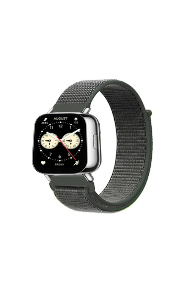 KRETON KRETON Xiaomi Redmi Watch 5 Lite / 5 Active Uyumlu Spor Kumaş Desenli Cırt Cırtlı Kordon Kayış