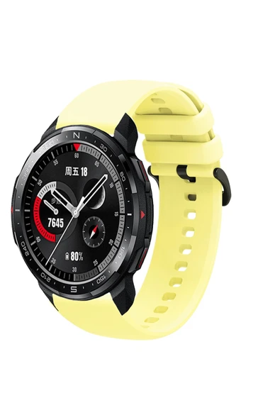 KRETON KRETON Honor Watch GS Pro Uyumlu Kordon Yumuşak Dokulu Soft Renk Tokalı Silikon Kayış - Resim 11