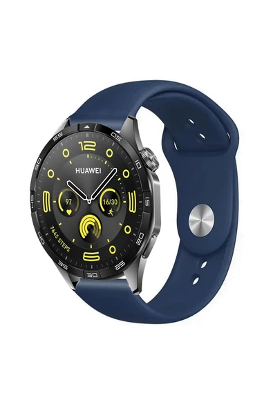 KRETON KRETON Huawei Watch Gt4 46mm Uyumlu KOYU YEŞİL Kordon Yumuşak Dokulu Silikon Kayış - Resim 11