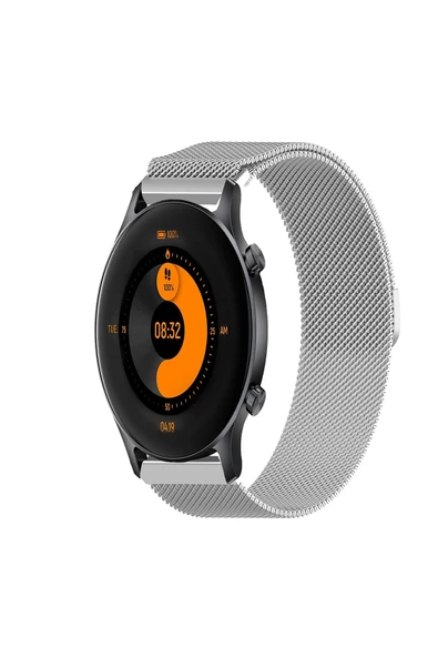 KRETON KRETON Haylou RS3 LS04 Uyumlu Kordon Hasır Metal Örgü Tarz Mıknatıslı Milano Kayış - 3