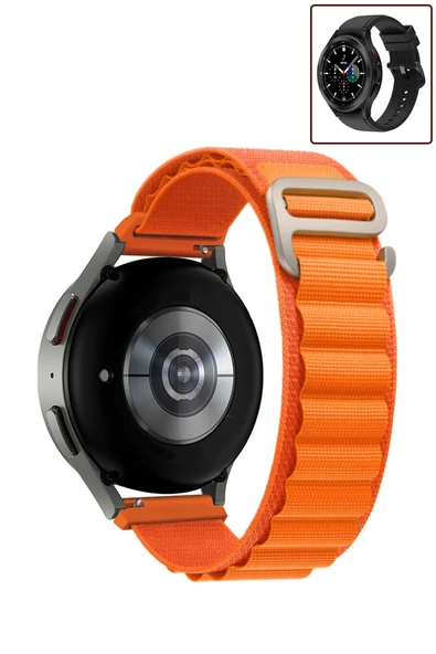 KRETON KRETON Samsung Galaxy Watch 4 Classic 42mm/46mm Uyumlu Kordon Alpine Loop Döngü Spor Kayış - Resim 4