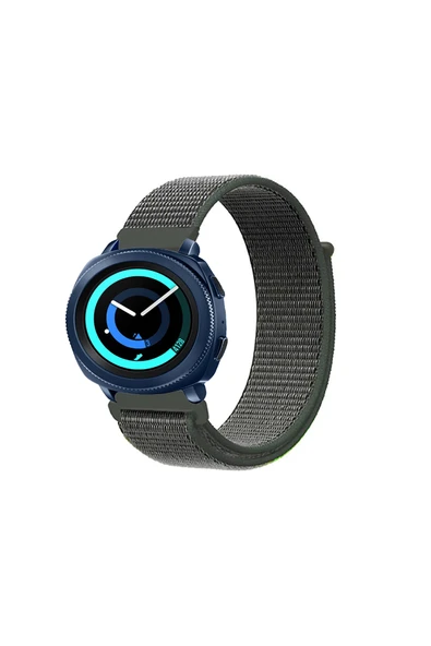 KRETON KRETON Samsung Gear Sport Uyumlu Spor Kumaş Desenli Cırt Cırtlı Kordon Kayış - Resim 7
