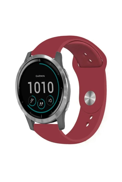 KRETON KRETON Garmin Vivoactive 4 Ile Uyumlu Yumuşak Dokulu Silikon Kordon Kayış - Resim 12