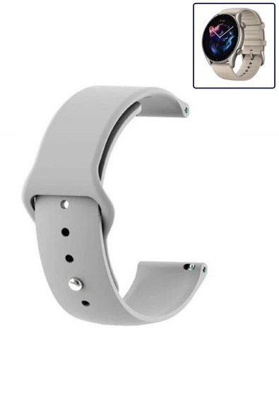 KRETON KRETON Amazfit GTR3-GTR3 PRO Uyumlu BORDO Kordon Yumuşak Dokulu Silikon Kayış - Resim 10