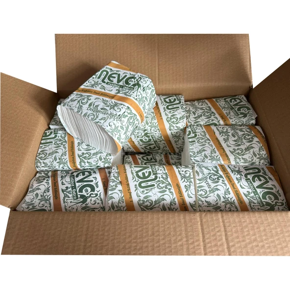 Nevo 3 Katlı Masaüstü Dispenser Peçete - 3 Kat - 21x24 Cm. - 200 Adetlik 18 Paket / Koli - Resim 2