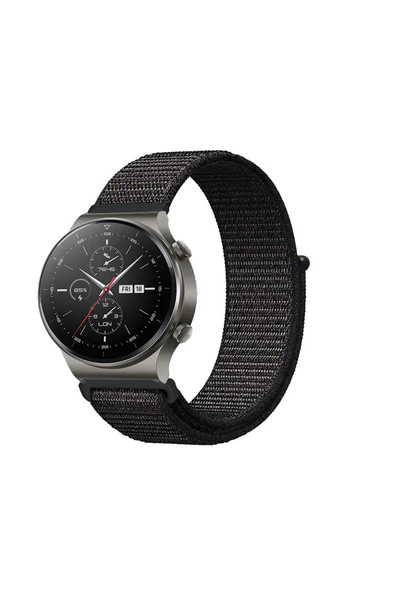 KRETON KRETON Huawei Watch Gt2 Pro Uyumlu Spor Kumaş Desenli Cırt Cırtlı Kordon Kayış - Resim 9